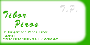 tibor piros business card